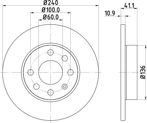 Mintex MDC1453 - Disque de frein cwaw.fr