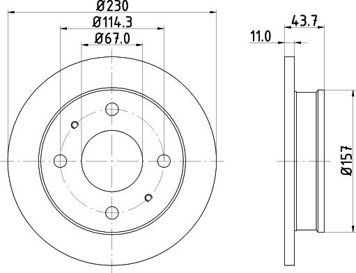 Mintex MDC1460 - Disque de frein cwaw.fr