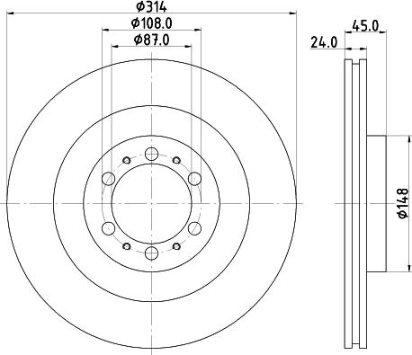 Mintex MDC1405 - Disque de frein cwaw.fr