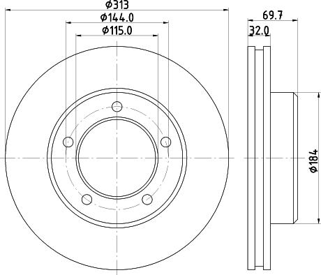 Mintex MDC1407 - Disque de frein cwaw.fr