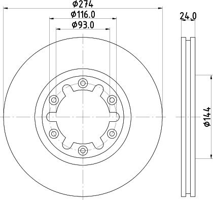 Mintex MDC1412 - Disque de frein cwaw.fr