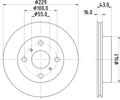 Mintex MDC1481 - Disque de frein cwaw.fr