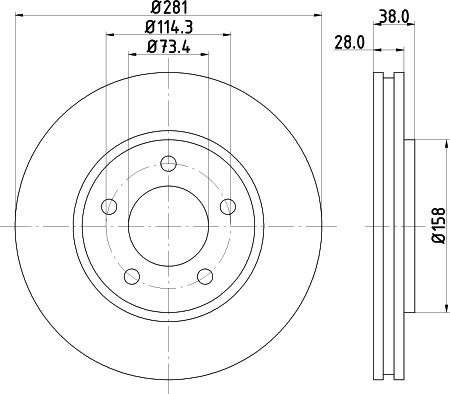 Mintex MDC1555 - Disque de frein cwaw.fr