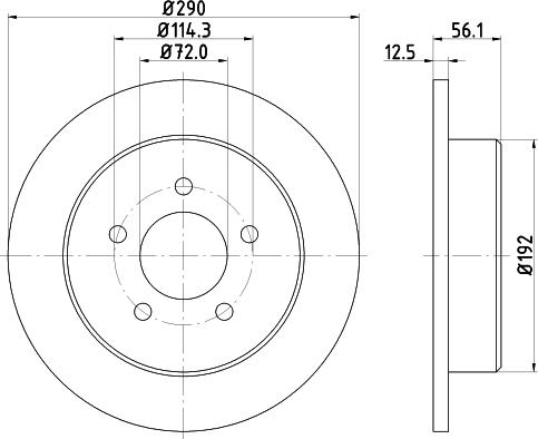 Mintex MDC1553 - Disque de frein cwaw.fr