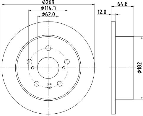 Mintex MDC1565 - Disque de frein cwaw.fr