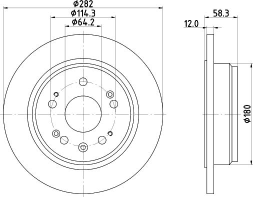 Mintex MDC1568 - Disque de frein cwaw.fr