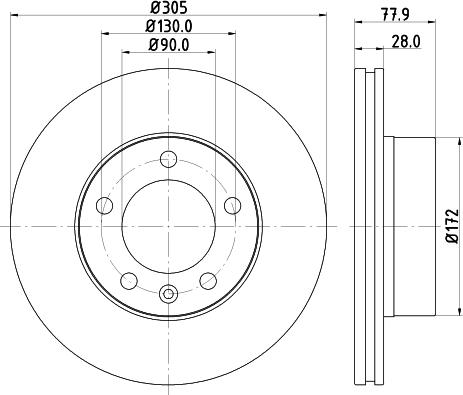 Mintex MDC1505 - Disque de frein cwaw.fr