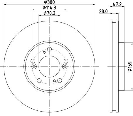 Mintex MDC1516 - Disque de frein cwaw.fr