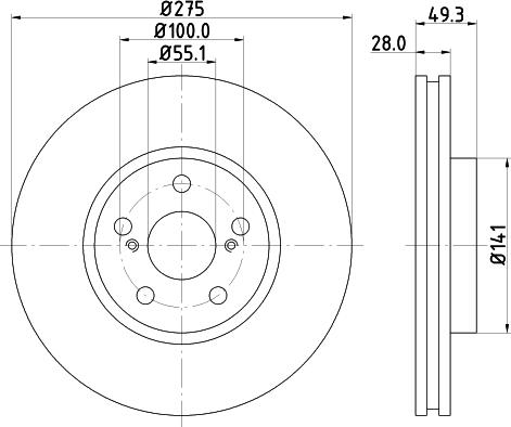 Mintex MDC1584 - Disque de frein cwaw.fr