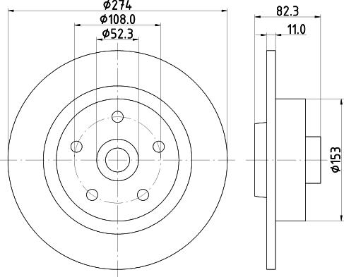 Mintex MDC1534 - Disque de frein cwaw.fr