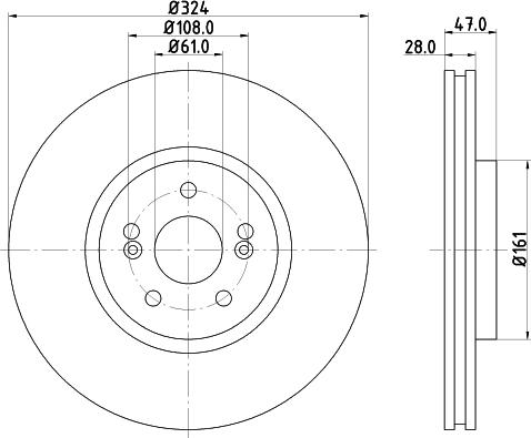 Mintex MDC1536 - Disque de frein cwaw.fr