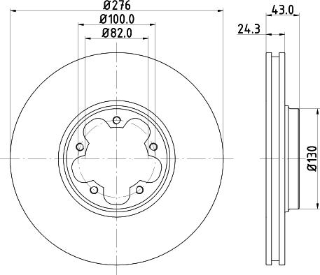 Mintex MDC1527 - Disque de frein cwaw.fr