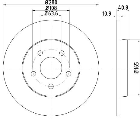 Mintex MDC1643 - Disque de frein cwaw.fr