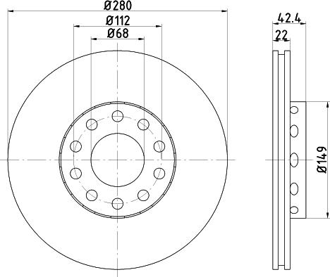 Mintex MDC1657 - Disque de frein cwaw.fr