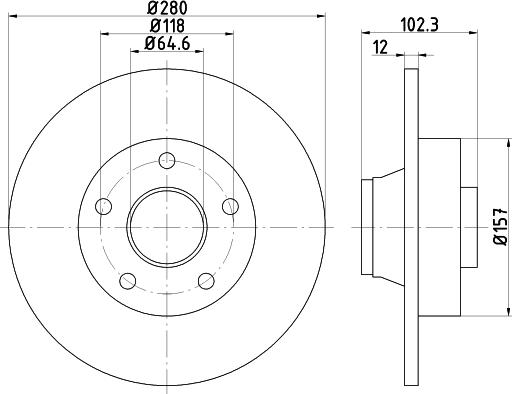 Mintex MDC1609 - Disque de frein cwaw.fr