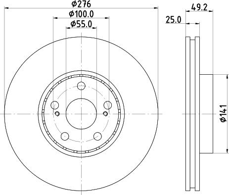 Mintex MDC1684 - Disque de frein cwaw.fr