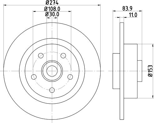 Mintex MDC1681 - Disque de frein cwaw.fr