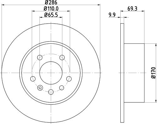 Mintex MDC1045 - Disque de frein cwaw.fr