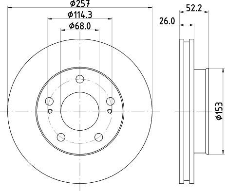 Mintex MDC1056 - Disque de frein cwaw.fr