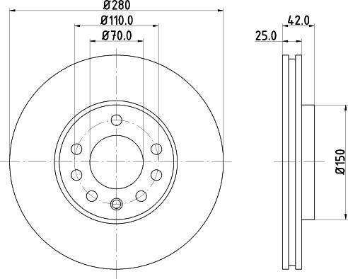 Mintex MDC1050 - Disque de frein cwaw.fr