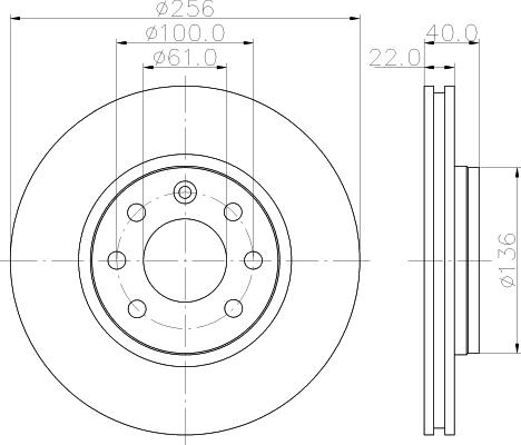 Mintex MDC1060 - Disque de frein cwaw.fr