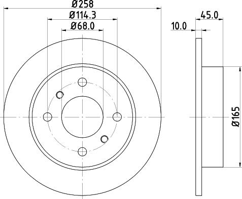 Mintex MDC1006 - Disque de frein cwaw.fr