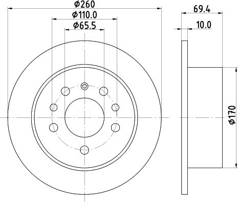 Mintex MDC1008 - Disque de frein cwaw.fr