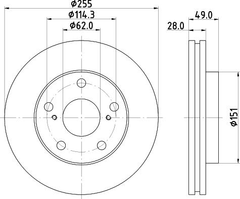 Mintex MDC1015 - Disque de frein cwaw.fr