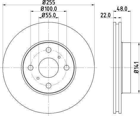 Mintex MDC1016 - Disque de frein cwaw.fr