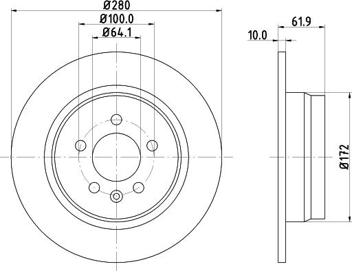 Mintex MDC1085 - Disque de frein cwaw.fr