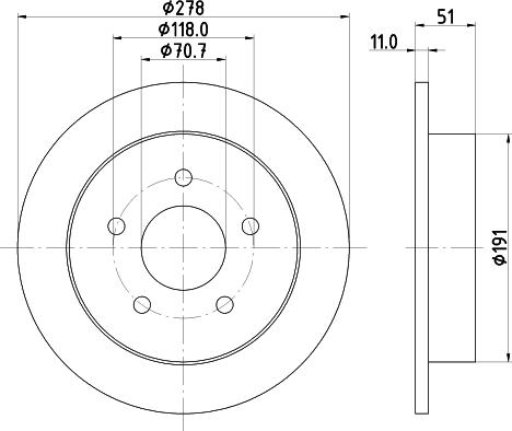 Mintex MDC1070 - Disque de frein cwaw.fr