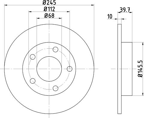 Mintex MDC1155 - Disque de frein cwaw.fr