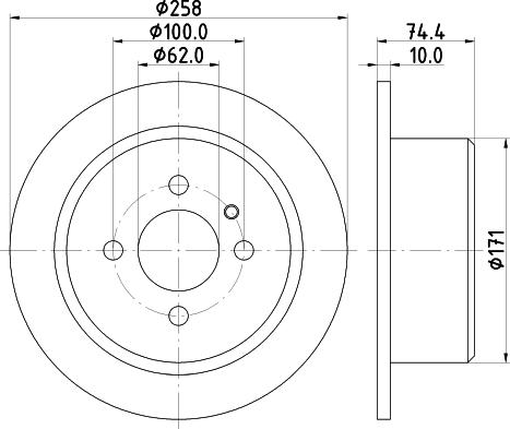 Mintex MDC1107 - Disque de frein cwaw.fr