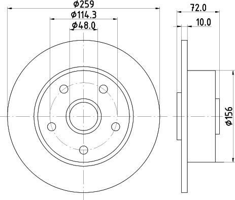 Mintex MDC1184 - Disque de frein cwaw.fr