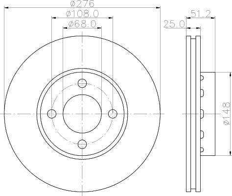 Mintex MDC1121 - Disque de frein cwaw.fr