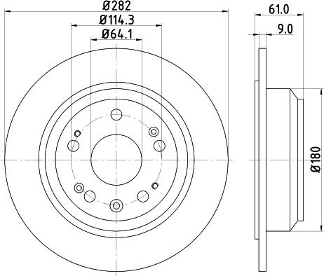 Mintex MDC1858 - Disque de frein cwaw.fr