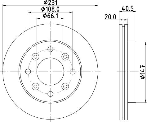 Mintex MDC1806 - Disque de frein cwaw.fr