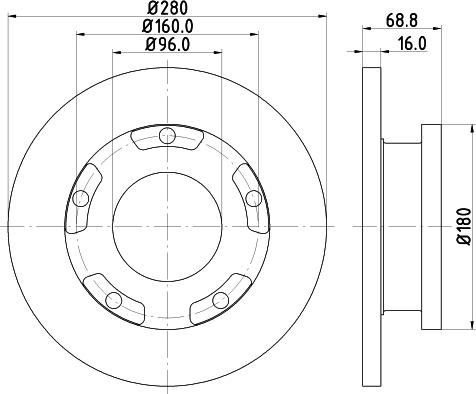 Mintex MDC1808 - Disque de frein cwaw.fr