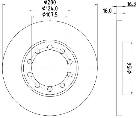 Mintex MDC1811 - Disque de frein cwaw.fr