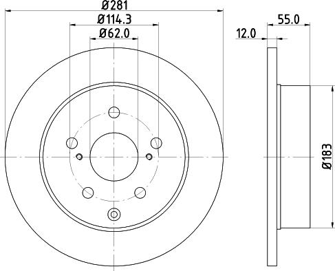 Mintex MDC1826 - Disque de frein cwaw.fr