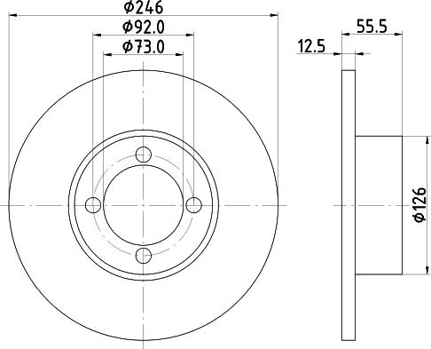 Mintex MDC18 - Disque de frein cwaw.fr