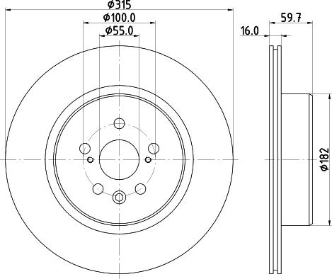 Mintex MDC1346 - Disque de frein cwaw.fr