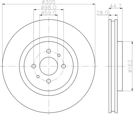 Mintex MDC1357 - Disque de frein cwaw.fr