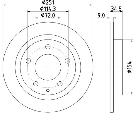 Mintex MDC1309 - Disque de frein cwaw.fr