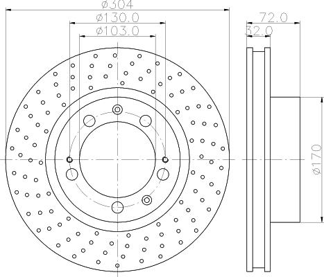 Mintex MDC1305 - Disque de frein cwaw.fr