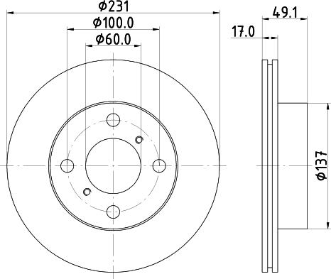 Mintex MDC1374 - Disque de frein cwaw.fr