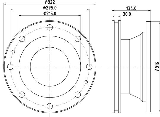 Mintex MDC1245 - Disque de frein cwaw.fr