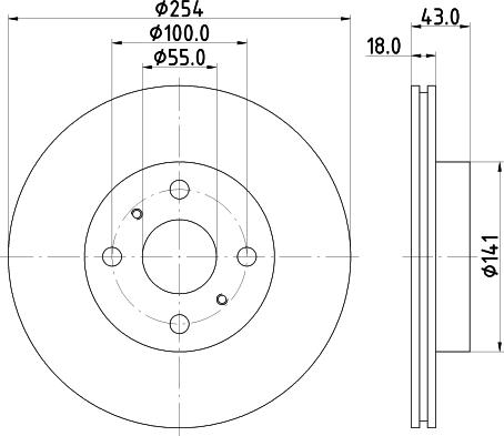 Mintex MDC1289 - Disque de frein cwaw.fr