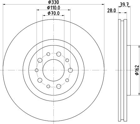 Mintex MDC1740 - Disque de frein cwaw.fr