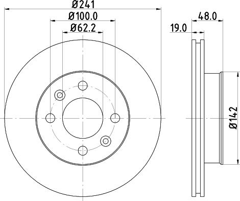 Mintex MDC1748 - Disque de frein cwaw.fr